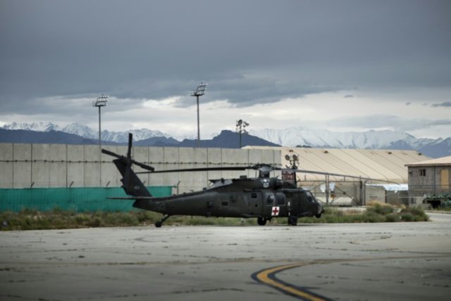 An explosion, claimed by the Taliban, struck Bagram Airfield (pictured), the largest US mi