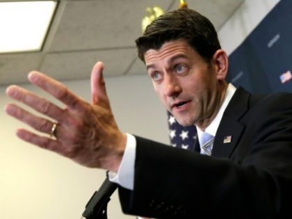 House Speaker Paul Ryan speaks at news conference after the Republican Conference meeting