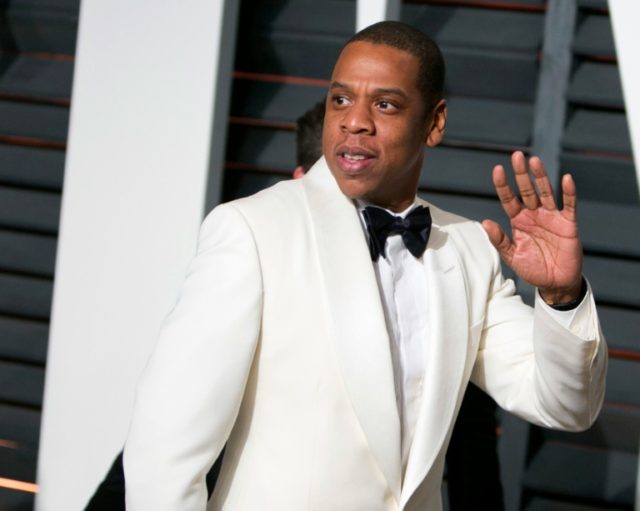Jay Z arrives to the 2015 Vanity Fair Oscar Party in Beverly Hills, California