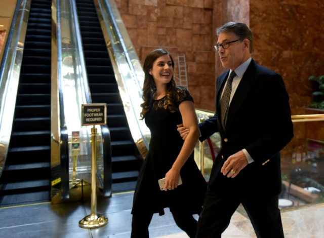 Former Texas Governor Rick Perry arrives at Trump Tower on November 21, 2016 in New York