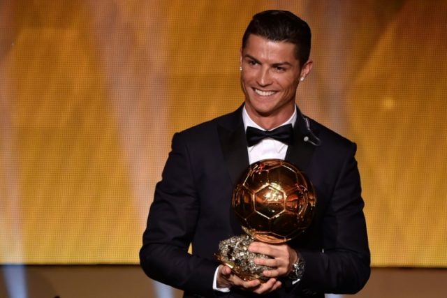Real Madrid and Portugal forward Cristiano Ronaldo won the 2014 FIFA Ballon d'Or award for