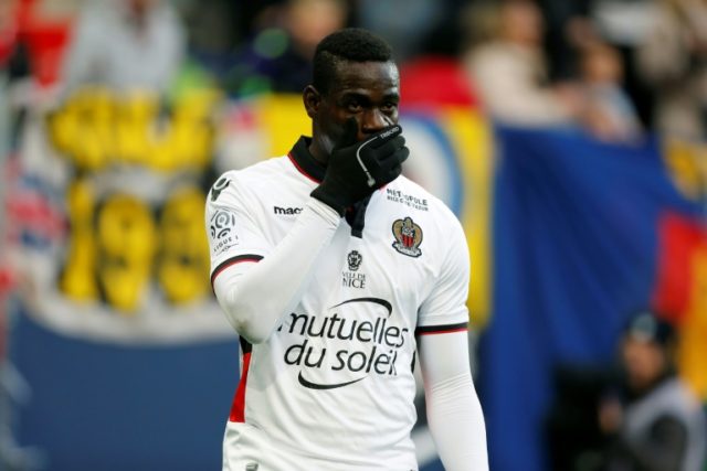 Nice's forward Mario Balotelli, pictured on November 6, 2016, has scored seven goals in ni