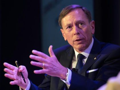 Retired General David Petraeus, pictured on June 20, 2016, has been mentioned as a possibl