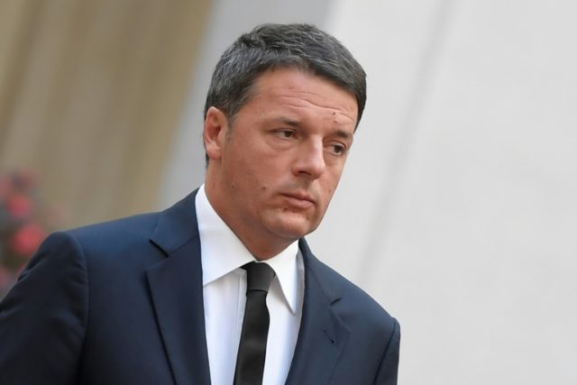 Italian Prime Minister Matteo Renzi pictured on November 23, 2016 at the Palazzo Chigi in