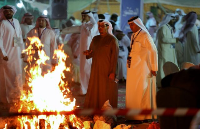 An election campaign meeting in Kuwait City late on November 23, 2016