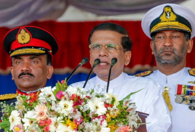 Sri Lanka's President Maithripala Sirisena has asked Donald Trump to pressure the UN Human
