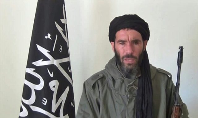 A undated video grab reportedly shows Algerian militant Mokhtar Belmokhtar