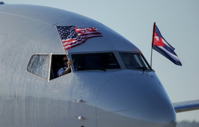 An American Airlines plane made the first direct flight to Havana in more than 50 years