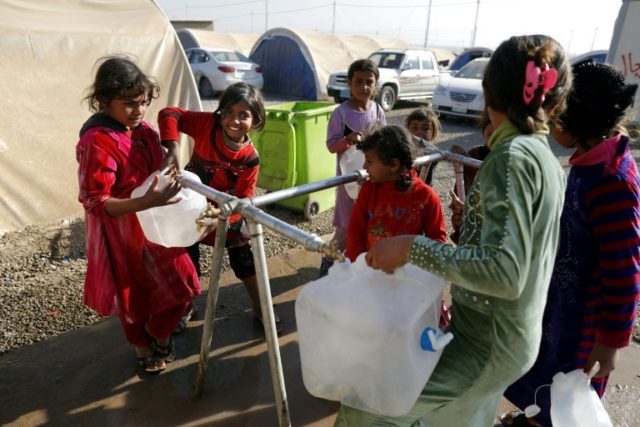 The battle for Mosul has destroyed a major water pipeline, the UN children's agency UNICEF