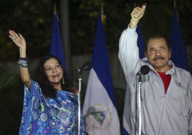 Nicaragua President Wins 3rd Consecutive Term; Wife Is VP - Breitbart