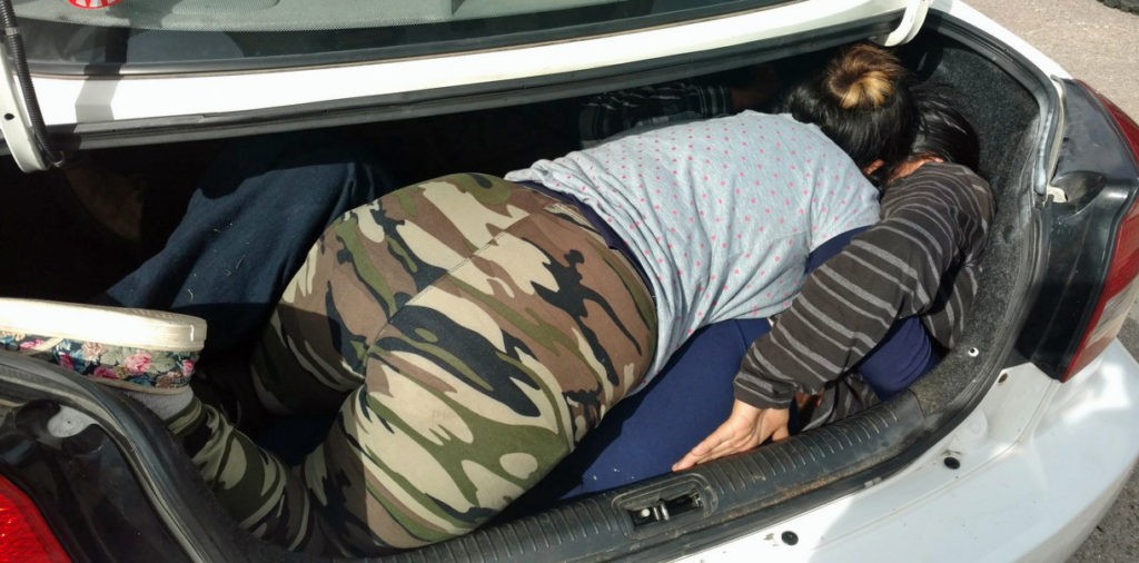 Human cargo being smuggled in the Tucson Sector. Photo: U.S. Border Patrol