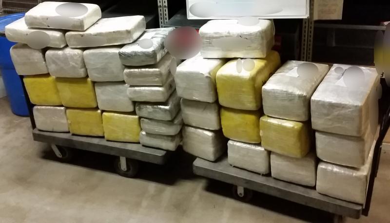 Bundles of marijuana found in horse trailer in southern Arizona. Photo: U.S. Border Patrol