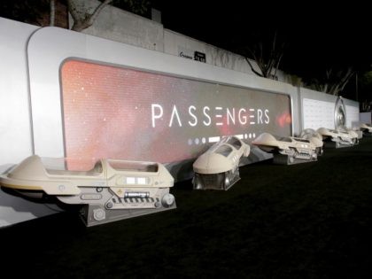 A general view of atmosphere seen at Columbia Pictures World Premiere of "Passengers" at Regency Village Theatre on Wednesday, Dec. 14, 2016, in Los Angeles. (Photo by
