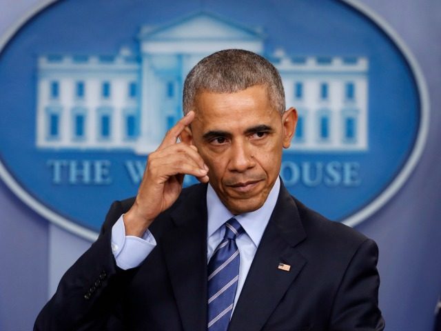President Barack Obama speaks during a news conference in the briefing room of the White H