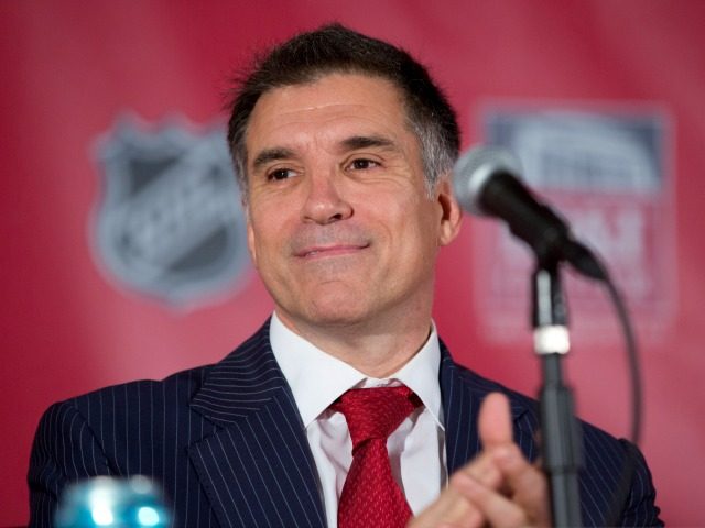 Vincent Viola talks to the media about the future of the Florida Panthers during a Friday,