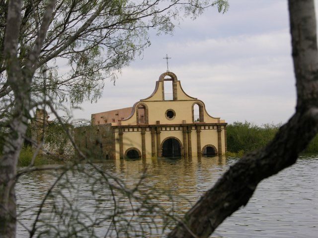 This is the famous cathedral at Guerrero Viejo, and as you can see rising waters have started to reclaim her. She was partially restored and painted by followers during the last few years.