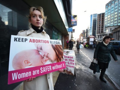 Protests Are Held Outside The Marie Stopes Family Planning Clinic In Belfast