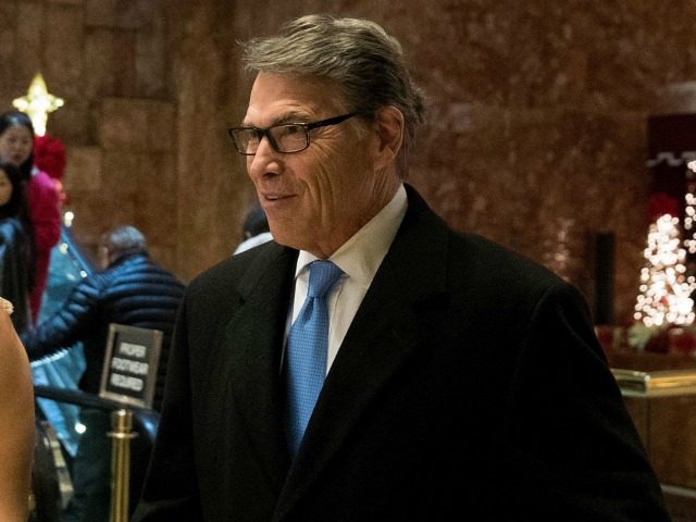 NEW YORK, NY - DECEMBER 12: Former Texas Governor Rick Perry arrives at Trump Tower, Decem