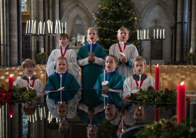 Salisbury Choristers Prepare For Their Christmas Services