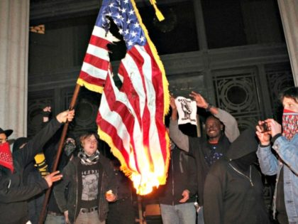 Student flag burning Beck DiefenbachAP