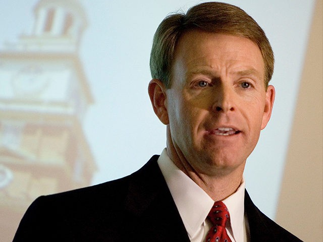 PHILADELPHIA - JANUARY 8: Tony Perkins, President of the Family Research Council, meets with the press prior to the Justice Sunday III rally on January 8, 2006 in Philadelphia, Pennsylvania. Sponsored by the Family Research Council, the rally was held one day before the start of confirmation hearings for Supreme …