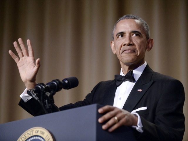 President Barack Obama speaks during the White House Correspondents' Association annu