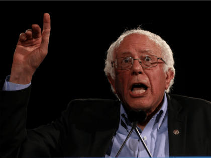 U.S. Sen Bernie Sanders (I-VT) speaks during campaign rally with Democratic presidential n