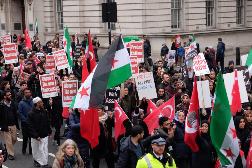 Aleppo march London