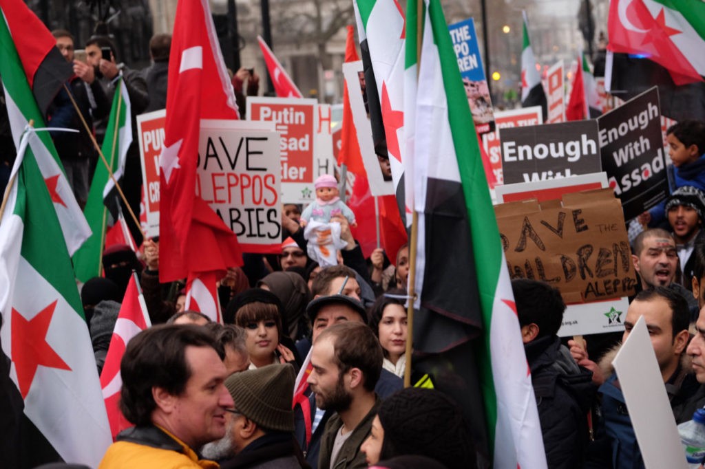 Aleppo march London