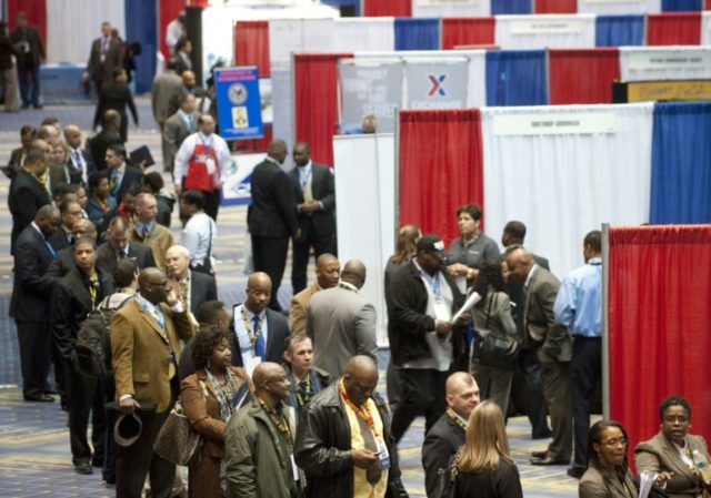 Official figures released by the US Labor Department showed the jobless rate fell 0.3 poin