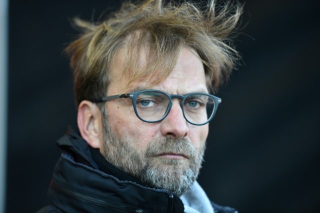 Liverpool manager Jurgen Klopp is pictured before the English Premier League match against