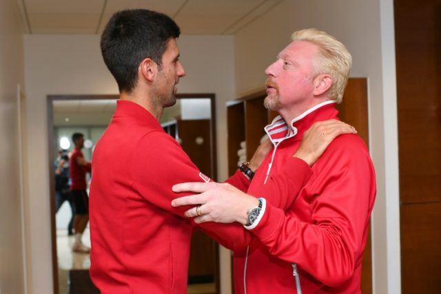 Novak Djokovic (left) scooped six Grand Slam titles whilst working with Boris Becker