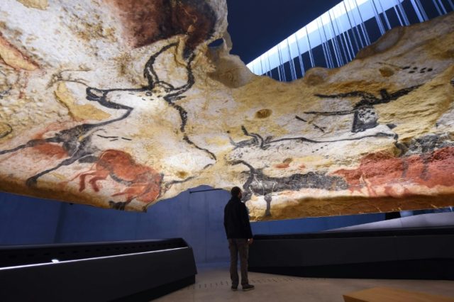 A true-to-life replica of the renowned Lascaux's Stone Age cave with its Paleolithic paint