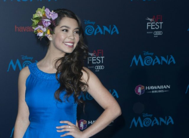 Actress Auli'i Cravalho attends the Disney Premiere "Moana" in Hollywood, California, on N