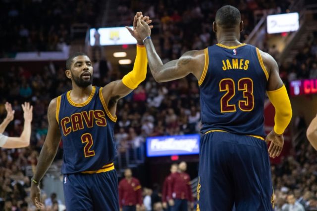 Kyrie Irving had 21 points and matched his career high with 12 assists, while LeBron James