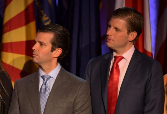 Trump's transition team issued a statement denying that the president-elect's sons Eric Tr
