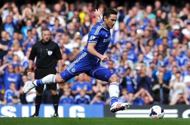Frank Lampard, seen playing midfielder for Chelsea in 2013, said he is "Chelsea through an