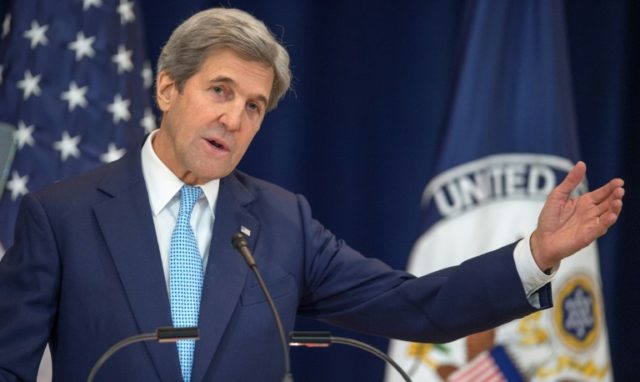 US Secretary of State John Kerry lays out his vision for peace between Israel and the Pale