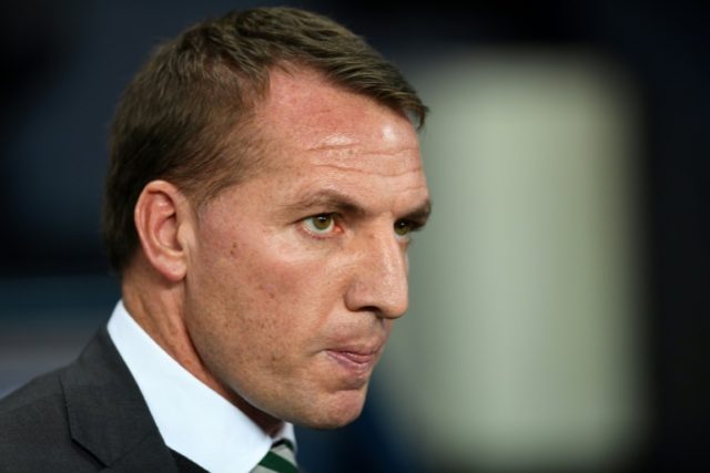 Celtic's Northern Irish manager Brendan Rodgers praises his players for remaining calm und