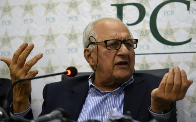 Pakistan Cricket Board (PCB) chairman Shaharyar Khan pictured during a press conference in