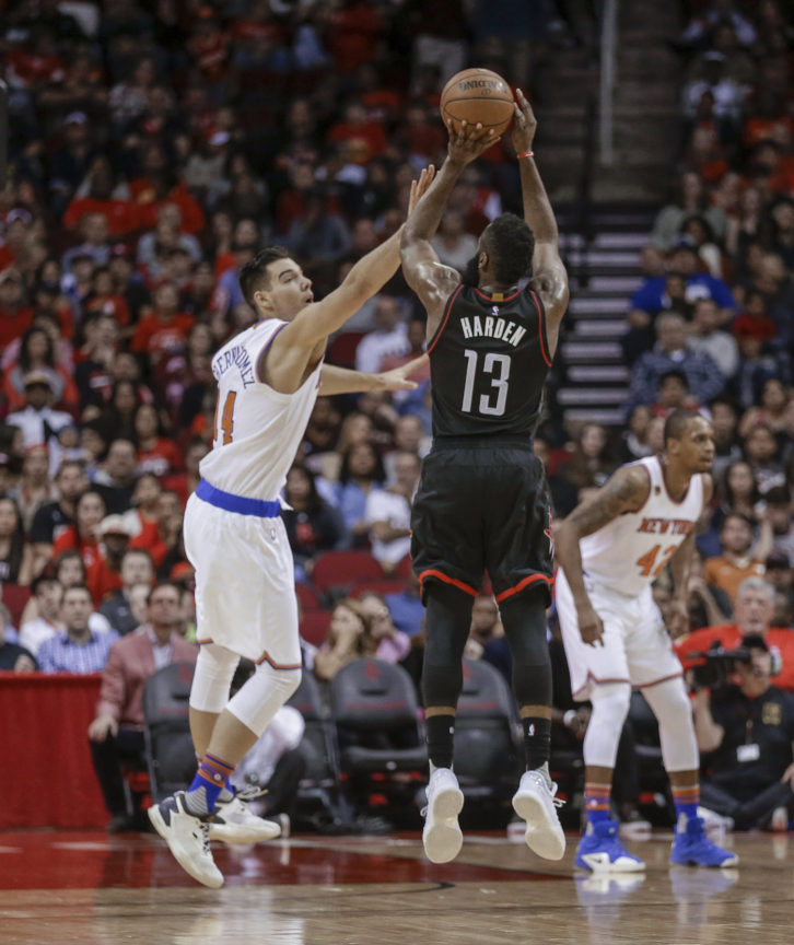 Harden scores 53 in triple-double, Rockets beat Knicks - Breitbart