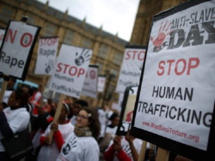 Anti-human trafficking protest (Peter MacDirmid/Getty Images)