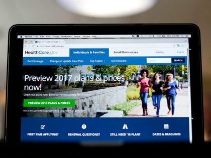 In this Oct. 24, 2016, file photo, the HealthCare.gov 2017 web site home page as seen in Washington.
