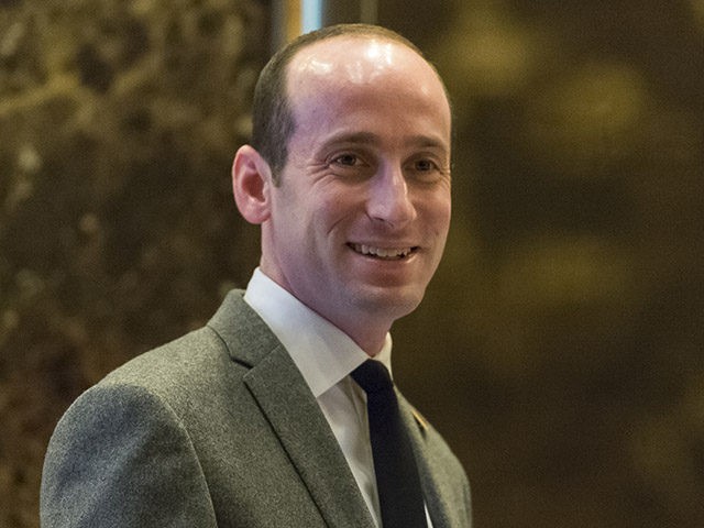 Stephen Miller, Senior policy advisor to President-elect Trump, is seen the lobby of Trump Tower in New York, NY, USA on January, 9, 2017. Credit: Albin Lohr-Jones / Pool via CNP /MediaPunch/IPX