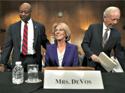 Betsy DeVos at Senate Hearing AP