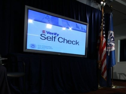Secretary of Homeland Security Janet Napolitano speaks during a news conference to announce the launch of E-Verify Self Check service March 21, 2011 in Washington, DC.