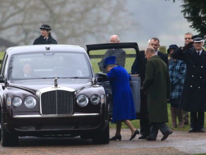 The Queen and members of The Royal Family Attend St Mary Magdalene Church In Sandringham