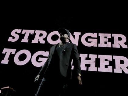 CLEVELAND, OH - NOVEMBER 04: Recording artist Jay Z performs during a Get Out The Vote concert Democratic presidential nominee former Secretary of State Hillary Clinton at Wolstein Center on November 4, 2016 in Cleveland, Ohio. With less than a week to go until election day, Hillary Clinton is campaigning …