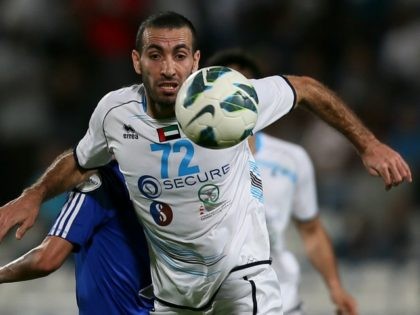 Baniyas' Egyptian striker Mohamed Aboutrika controls the ball during their GCC Champi