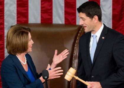 Newly elected House Speaker Paul Ryan of Wis., receives the Speaker's gavel from House Minority Leader Nancy Pelosi of Calif., in the House Chamber on Capitol Hill in Washington, Thursday, Oct. 29, 2015. Republicans rallied behind Ryan to elect him the House's 54th speaker on Thursday as a splintered GOP …